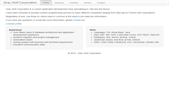 Desktop Screenshot of graywolfcorp.com